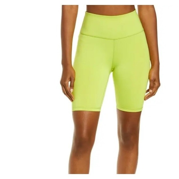 IVL collective Pants - NWT IVL COLLECTIVE  High Waist Hydrasculpt Bike Shorts Neon‎ Lime Womens 6
